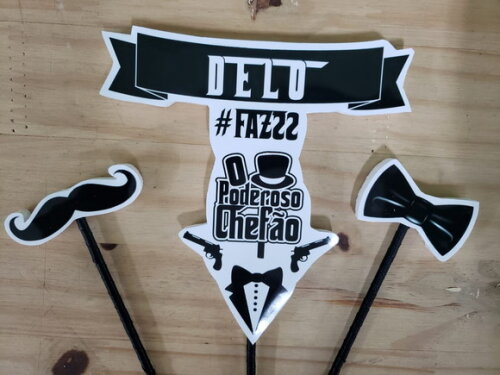 Poderoso Chefão Topo de Bolo Personalizado
