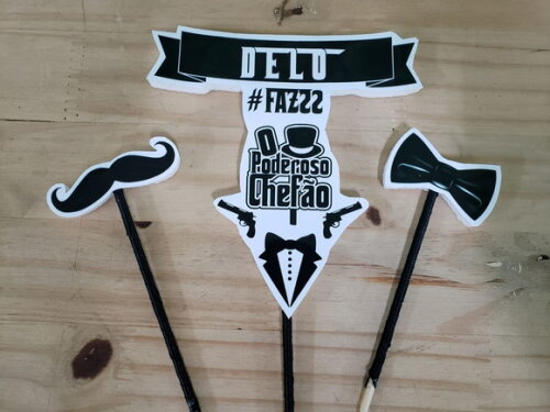 Poderoso Chefão Topo de Bolo Personalizado