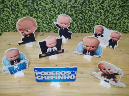 Poderoso Chefinho Kit Displays de Mesa 8 Peças Pronta Entreg