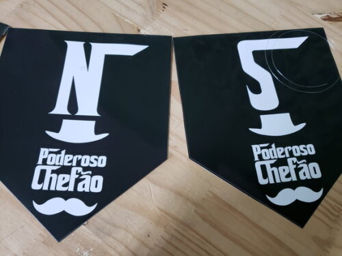 Poderosso Chefão Varal Personalizado Parabens Mais Nome