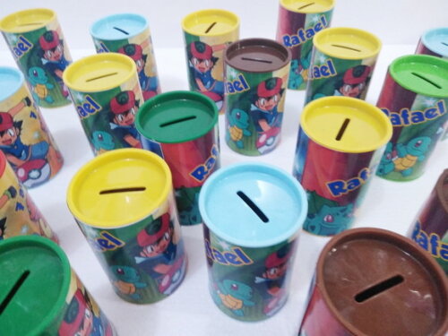 Pokemon Cofrinho Personalizado Coloridos