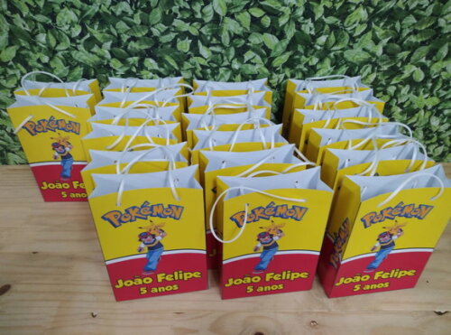 Pokemon Sacola Personalizada Pronta Entrega