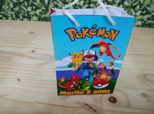 Pokemon Sacola Personalizada Pronta Entrega