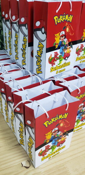 Pokemon Sacola Personalizada Pronta Entrega Modelo 2025