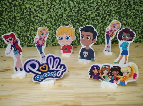 Polly Pocket Kit de Mesa Displays 8 Peças Pronta Entrega