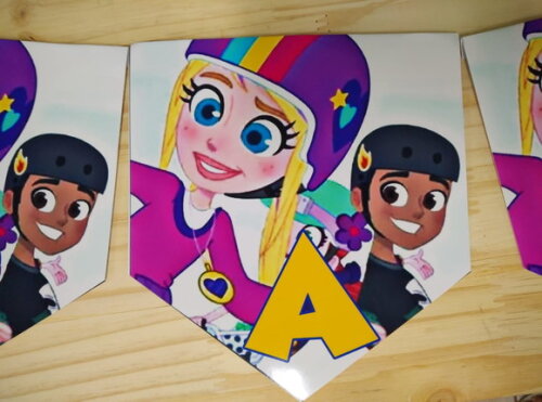 Polly Pocket Varal Personalizado Parabens Mais Nome P Entreg