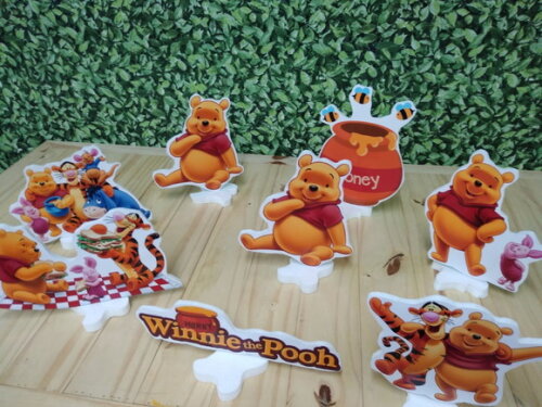 Pooh Kit de Mesa 8 Peças Pronta Entrega
