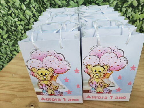 Pooh Vintage Sacola Personalizada Pronta Entrega