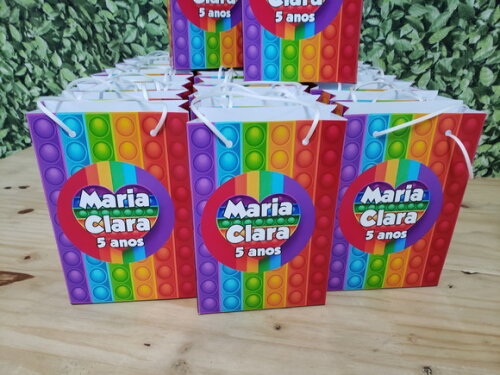 Pop It Sacola Personalizada Pronta Entrega