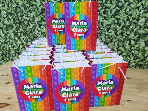 Pop It Sacola Personalizada Pronta Entrega