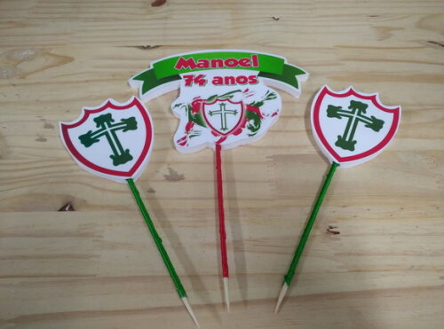 Portuguesa Topo de Bolo Personalizado Pronta Entrega