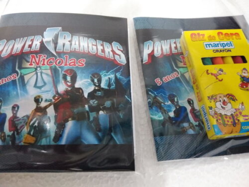 Power Rangers Caderninho Personalizado