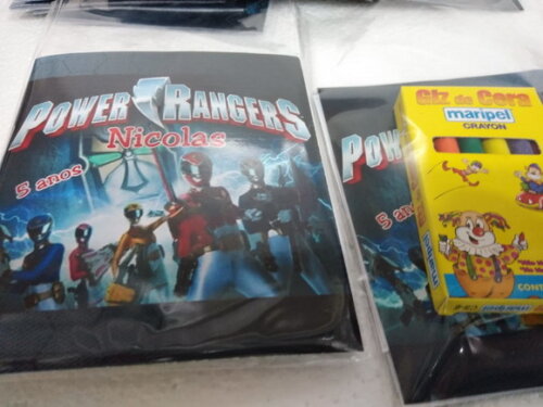 Power Rangers Caderninho Personalizado