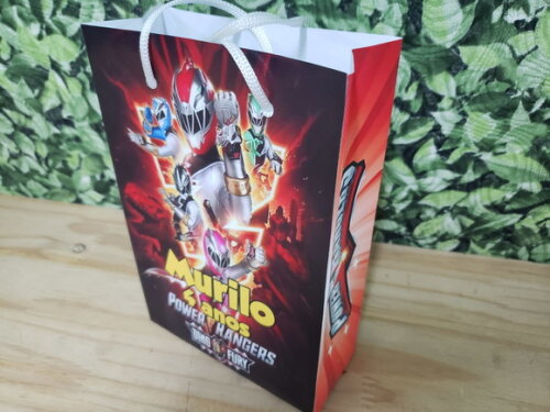 Power Rangers Sacola Personalizada Tam G Pronta Entrega