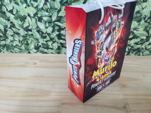 Power Rangers Sacola Personalizada Tam G Pronta Entrega