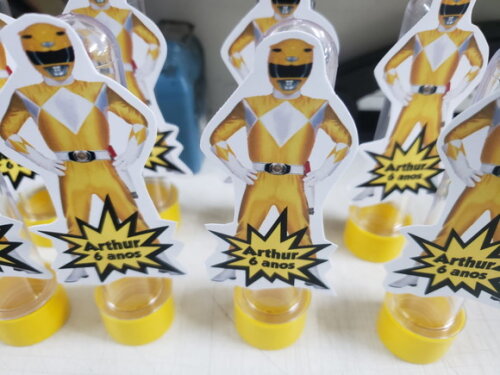 Power Rangers Tubets Apliques Personalizados Pronta Entrega