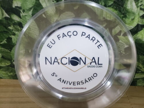 Prato Sobremesa Decorado Logo Empresa Pronta Entrega