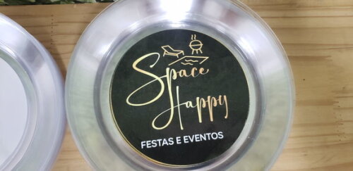 Prato Sobremesa Personalizado com Logomarca Empresa