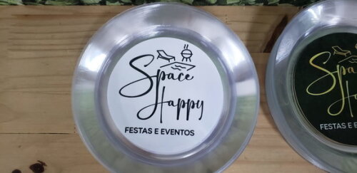 Prato Sobremesa Personalizado com Logomarca Empresa
