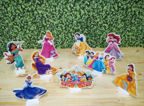 Princesas Disney Kit de Mesa Tipo Displays 9peças P Entrega