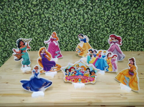 Princesas Disney Kit de Mesa Tipo Displays 9peças P Entrega