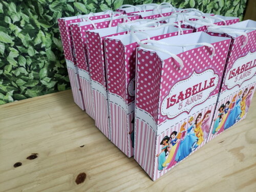 Princesas Sacola Personalizada Pronta Entrega