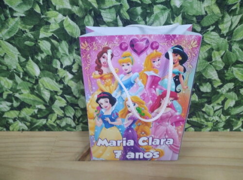 Princesas Sacola Personalizada Pronta Entrega