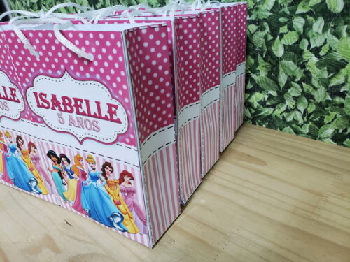 Princesas Sacola Personalizada Pronta Entrega