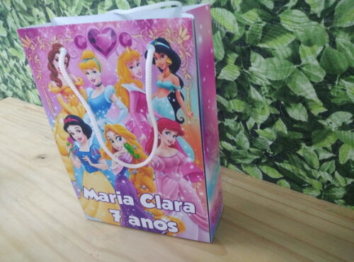Princesas Sacola Personalizada Pronta Entrega