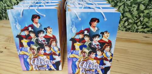 Principes Sacola Personalizada Pronta Entrega