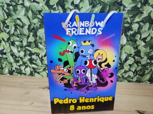 Raimbow Friends Sacola Personalizada Pronta Entrega