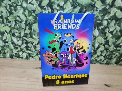 Raimbow Friends Sacola Personalizada Pronta Entrega