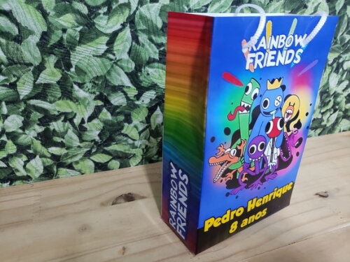 Raimbow Friends Sacola Personalizada Pronta Entrega