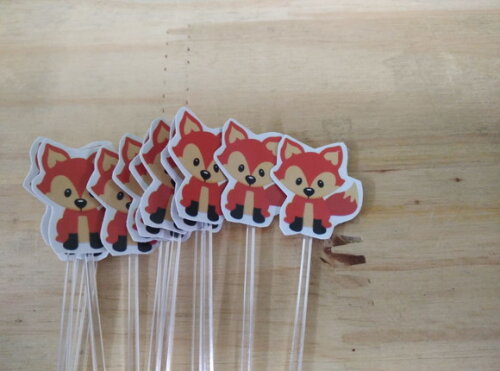 Rapozinha Topper para Docinhos 36 Unidades Pronta Entrega