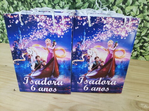 Rapunzel Sacola Personalizada Pronta Entrega