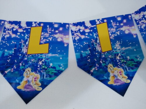 Rapunzel Varal Parabens Mais Nome Personalizado
