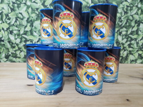 Real Madrid Cofrinhos Personalizados Pronta Entrega