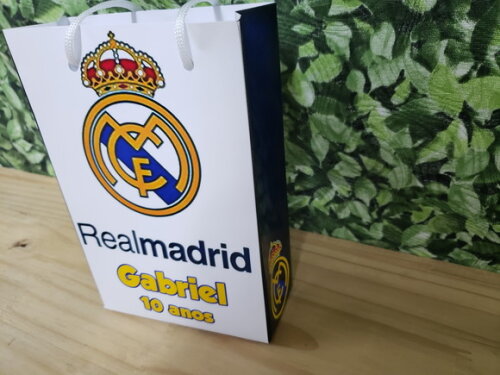 Real Madrid Sacola Personalizada Pronta Entrega