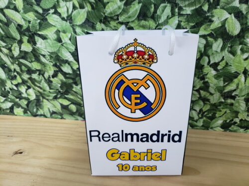 Real Madrid Sacola Personalizada Pronta Entrega
