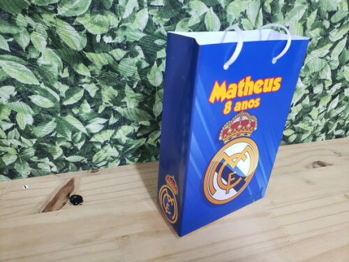 Real Madrid Sacola Personalizada Pronta Entrega