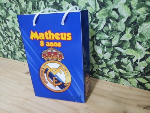Real Madrid Sacola Personalizada Pronta Entrega