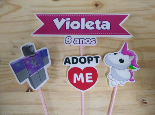 Roblox Adopt Topo de Bolo Personalizado P Entrega