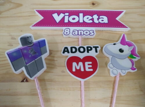 Roblox Adopt Topo de Bolo Personalizado P Entrega