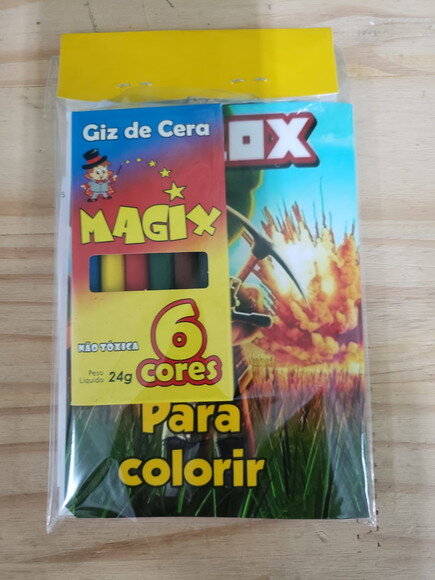 Roblox Caderninho para Colorir Personalizado Pronta Entrega