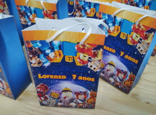 Roblox Sacola Personalizada Pronta Entrega