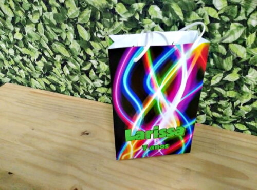 Sacola Neon Personalizada Pronta Entrega