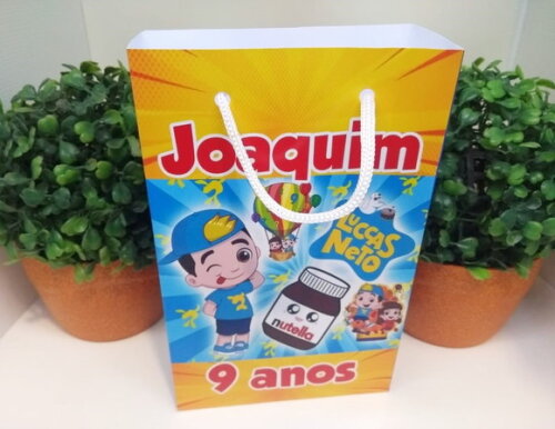 Sacola Personalizada Lucas Neto Mod1