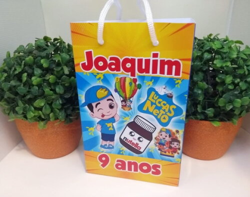 Sacola Personalizada Lucas Neto Mod1