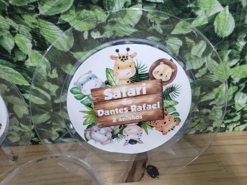 Safari Copos 200 ml e Pratos Sobremesa Personalizados