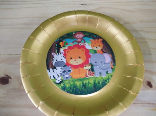 Safari Prato Decorado Pronta Entrega